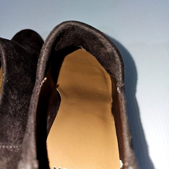 Donald Pliner Tanah Bootie Womens 9.5 Brown Stretch Suede Shootie Fall Wedge - Picture 11 of 14